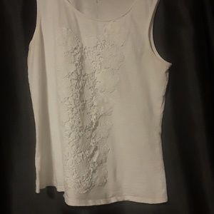 White crochet tank top